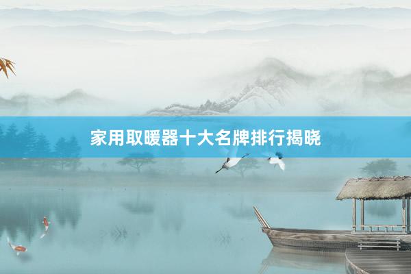 家用取暖器十大名牌排行揭晓